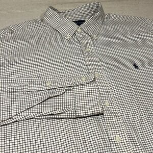 Ralph Lauren Custom Fit XXL Checkered Button Down Shirt Long Sleeve